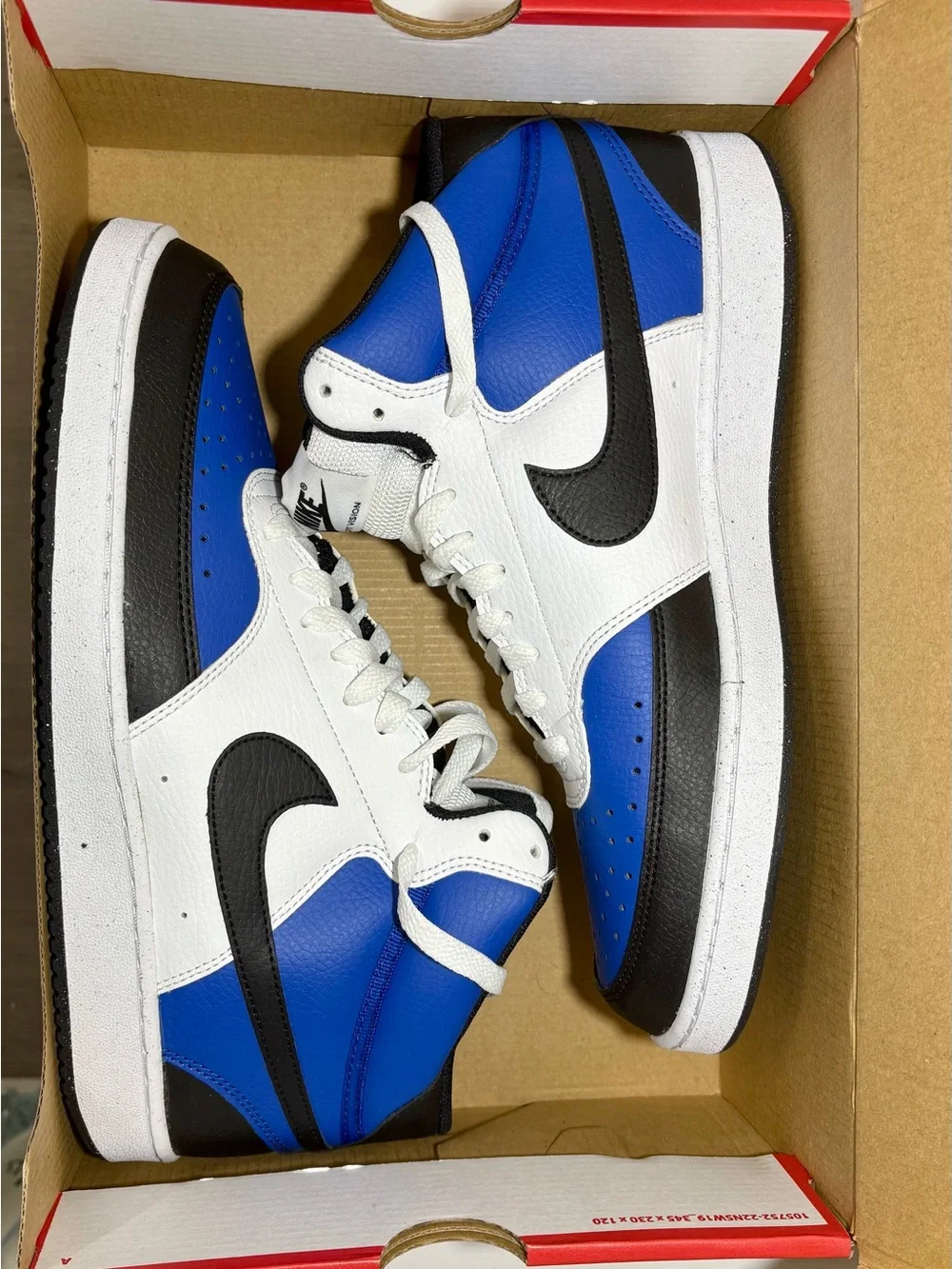 Brand New Nike Court Vision Mid Game Royal size 10.5